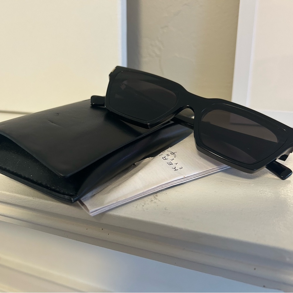 Saint Laurent 633 Cat Eye Black Sunglasses - Picture 2 of 8